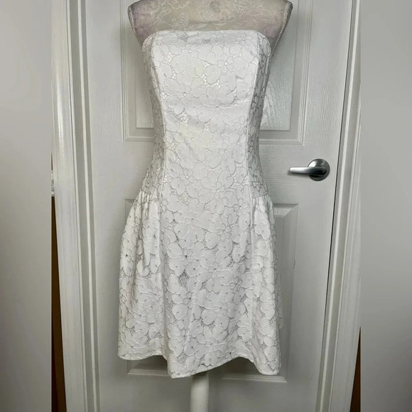Lilly Pullizer‎ white strapless dress size 4 🆕 - Picture 4 of 7